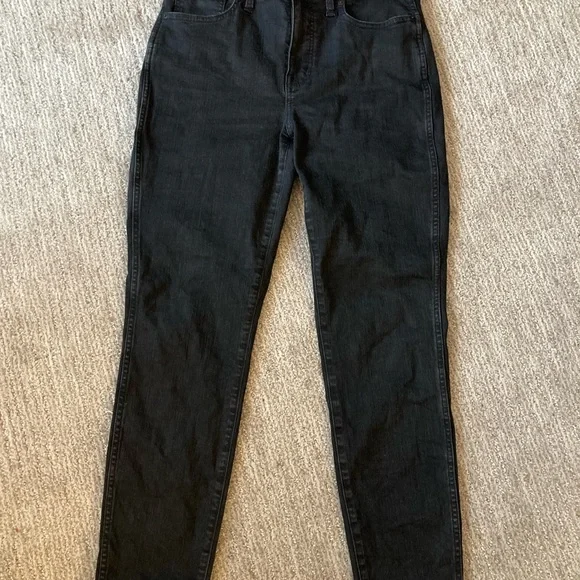 Madewell Black Denim Curvy High Rise Skinny Jeans - Picture 1 of 7